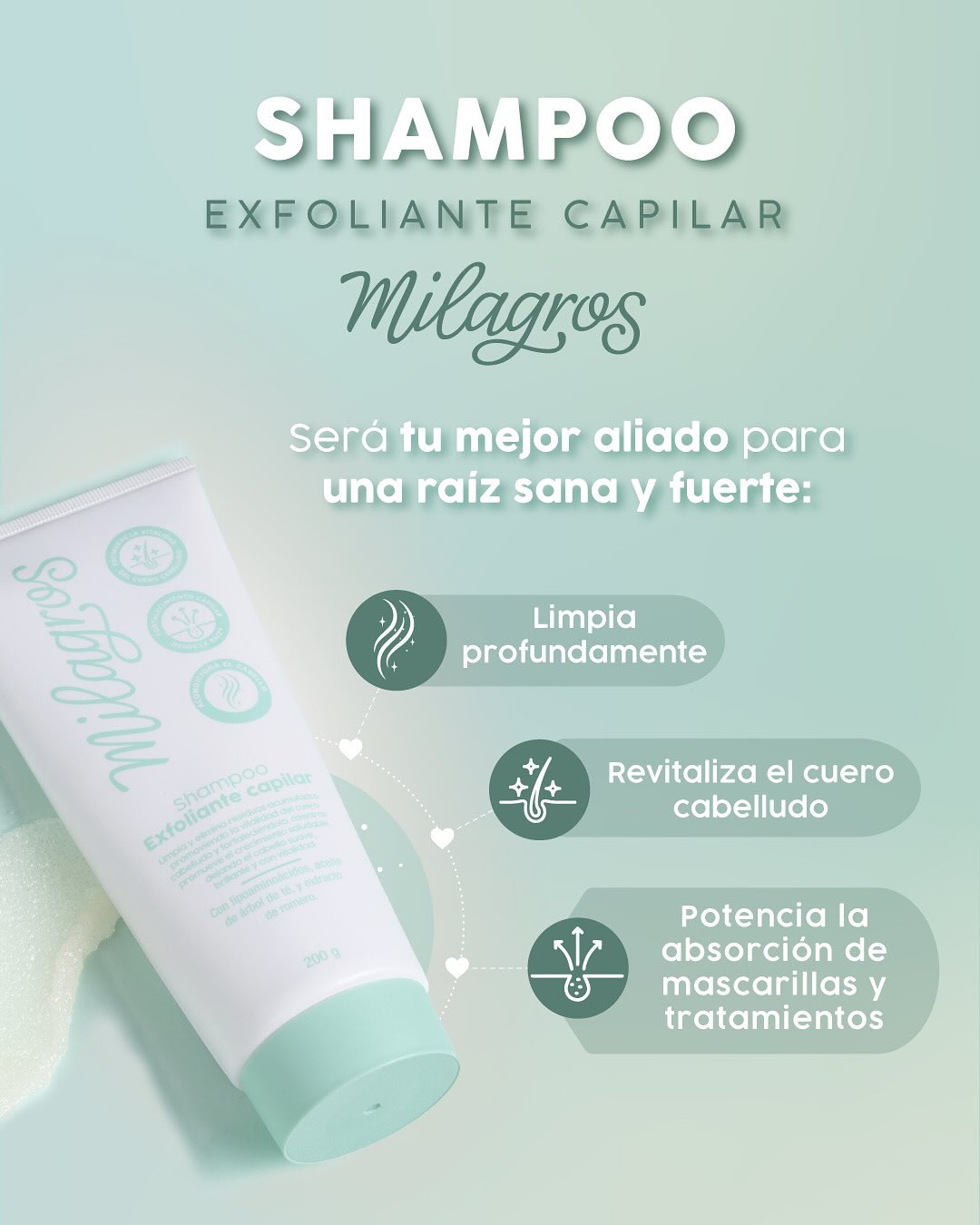SHAMPOO EXFOLIANTE CAPILAR MILAGROS