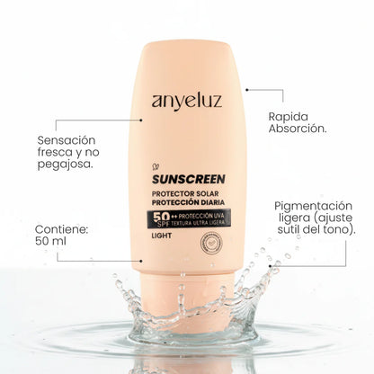 PROTECTOR SOLAR SPF50+ FUSION WATER - TONO LIGHT