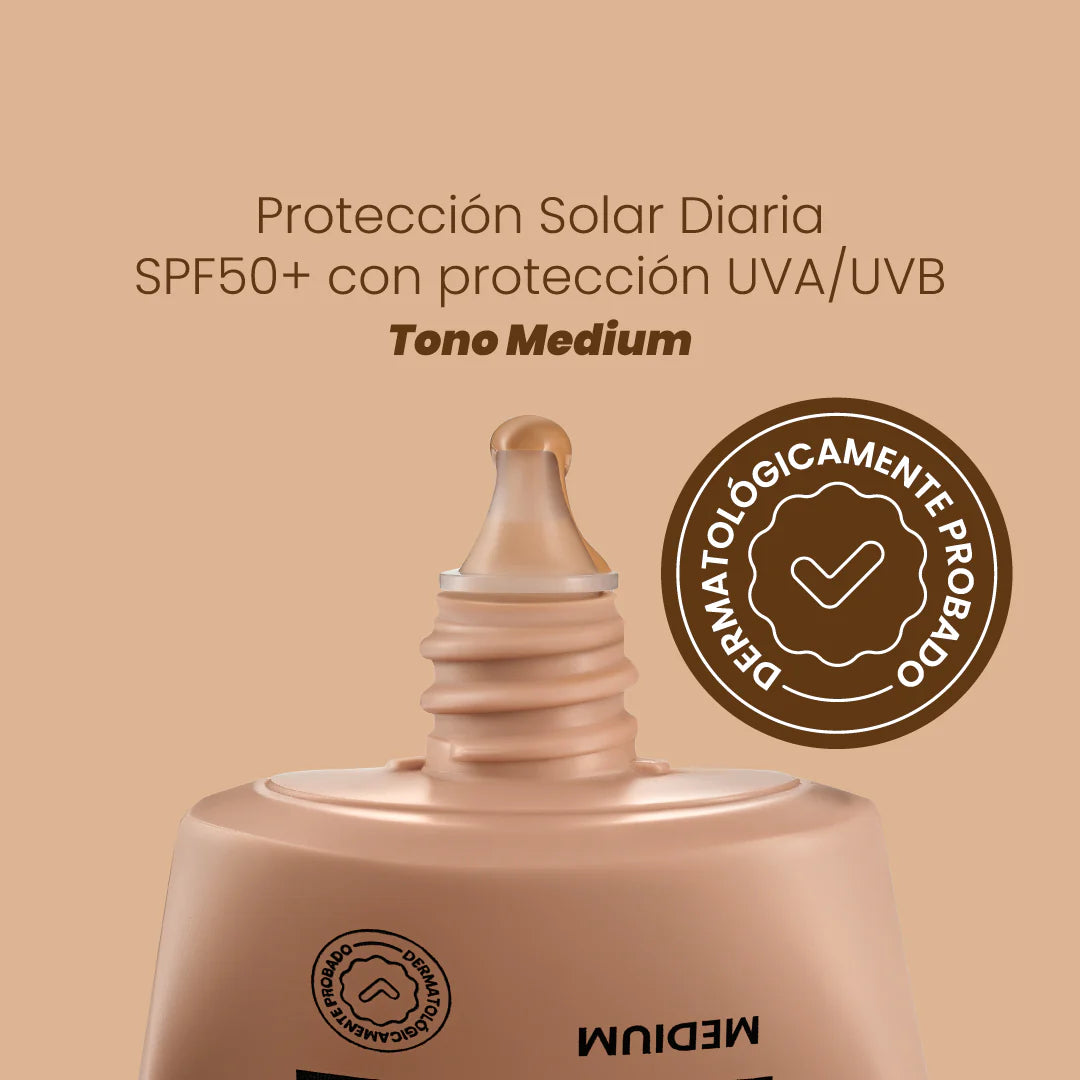 PROTECTOR SOLAR SPF50+ FUSION WATER - TONO MEDIUM