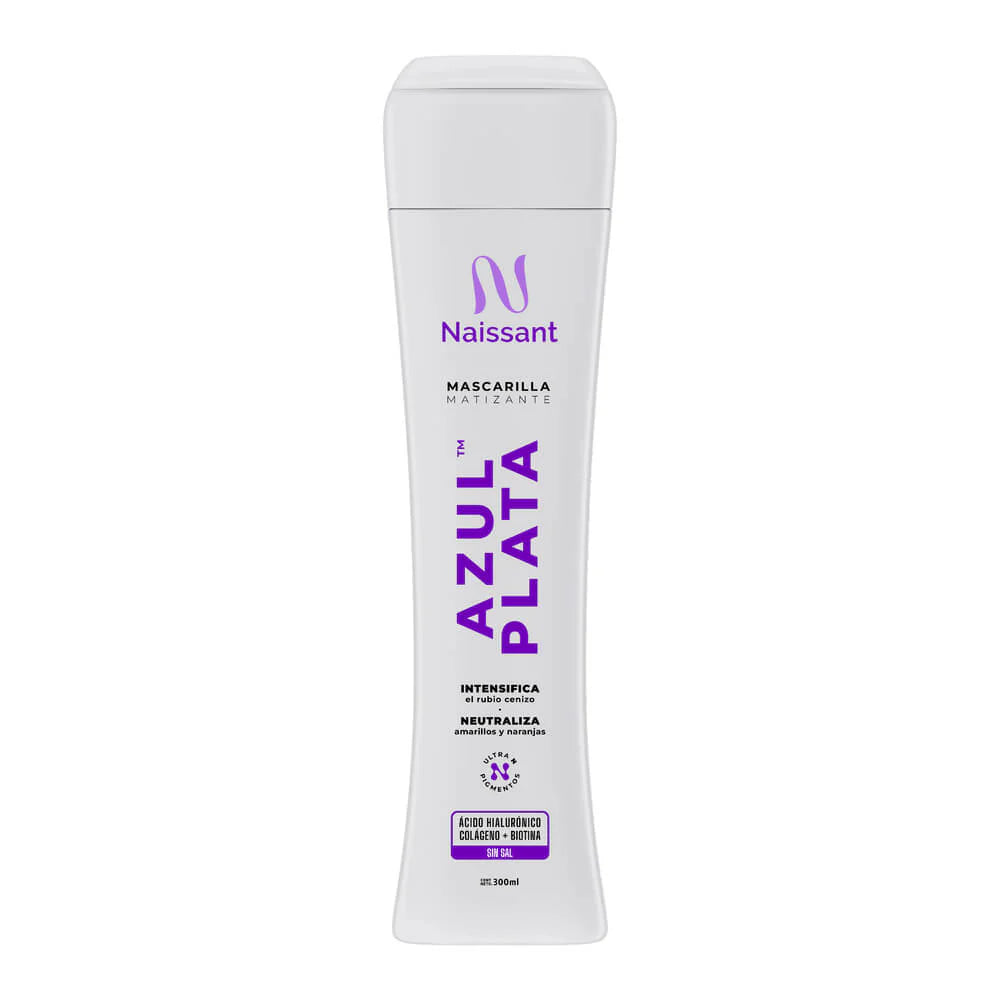 MASCARILLA MATIZANTE AZUL PLATA 300ML NAISSANT