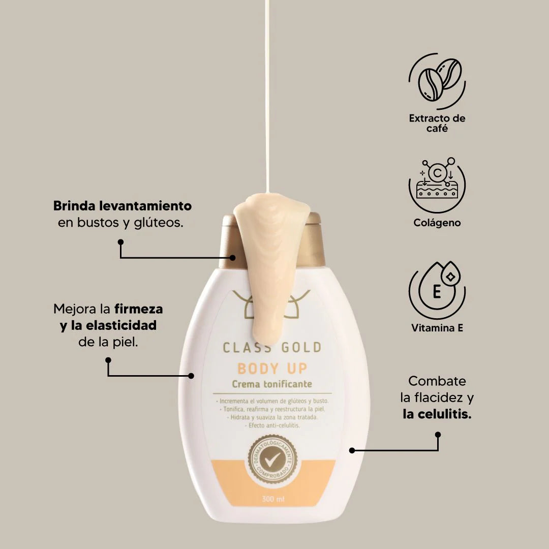 CREMA TONIFICANTE BODY UP 300ML CLASS GOLD