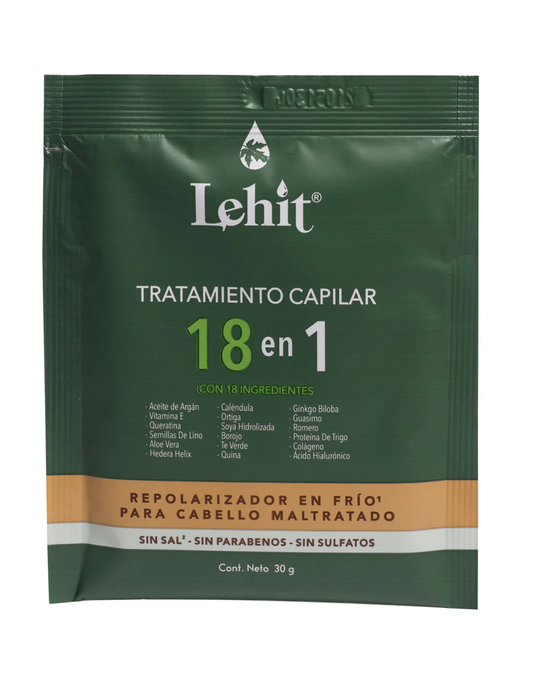 SACHET TRATAMIENTO CAPILAR 18 EN 1 30ML LEHIT