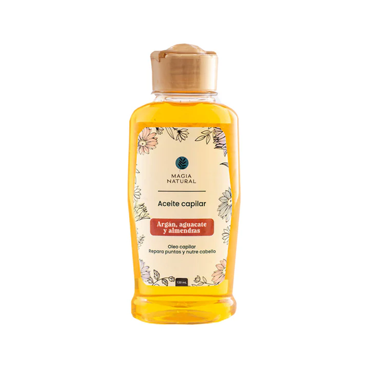 OLEO CAPILAR ARGÁN, AGUACATE Y ALMENDRAS 120ML MAGIA NATURAL