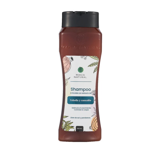 SHAMPOO ANTICAIDA DE CEBOLLA Y CANNABIS MAGIA NATURAL