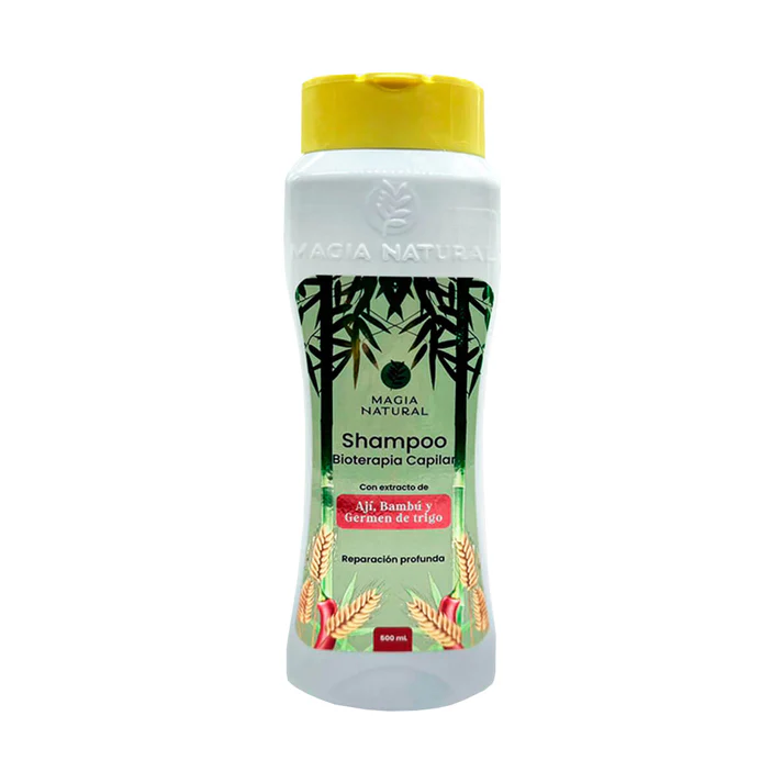 SHAMPOO BIOTERAPIA CAPILAR AJI, BAMBÚ Y TRIGO MAGIA NATURAL