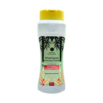SHAMPOO BIOTERAPIA CAPILAR AJI, BAMBÚ Y TRIGO MAGIA NATURAL