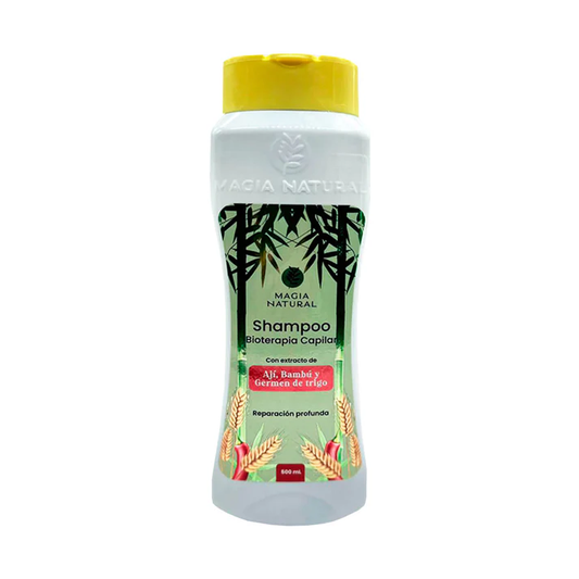 SHAMPOO BIOTERAPIA CAPILAR AJI, BAMBÚ Y TRIGO MAGIA NATURAL
