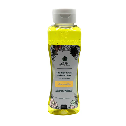 SHAMPOO PARA CABELLO CLARO CON EXTACTO DE MANZANILLA MAGIA NATURAL