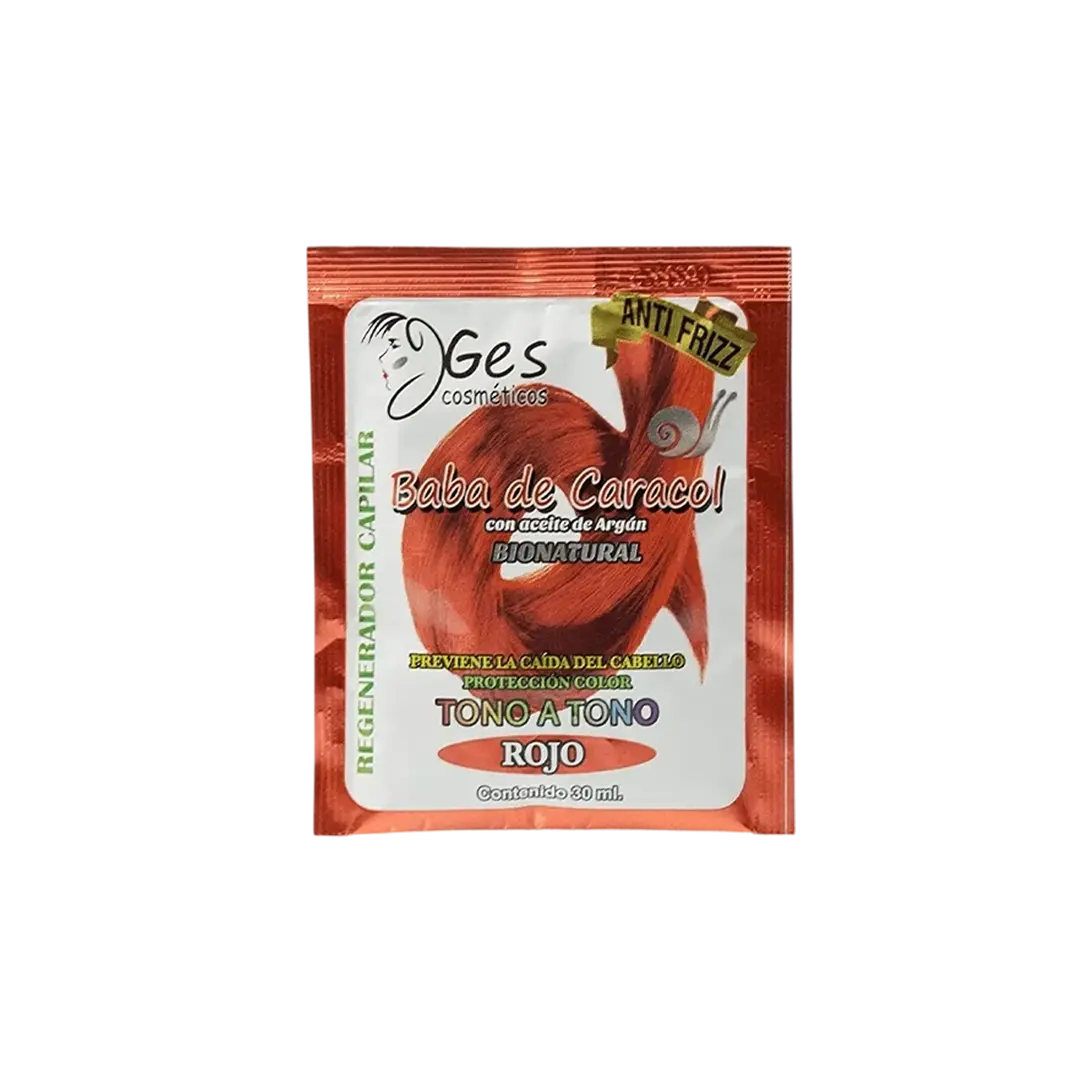 SACHET TONO A TONO ROJO FUEGO GES COSMETICOS