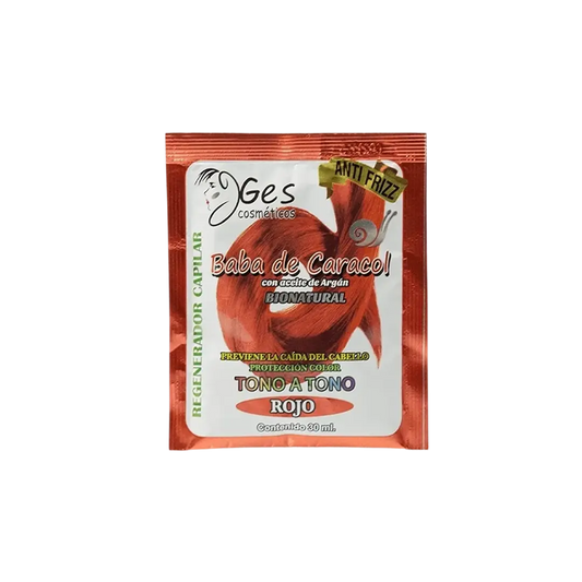 SACHET TONO A TONO ROJO FUEGO GES COSMETICOS