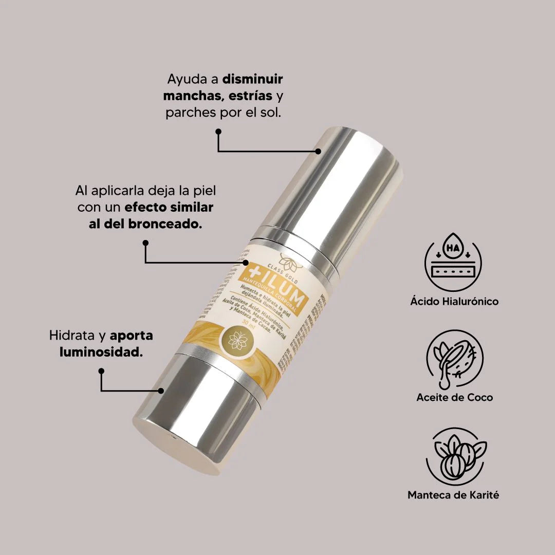 MANTEQUILLA CORPORAL +ILUM 30ML CLASS GOLD