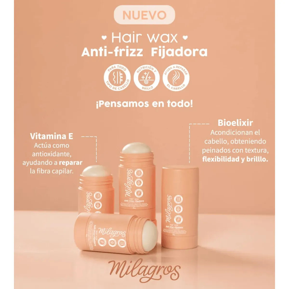 STICK CAPILAR HAIR WAX MILAGROS