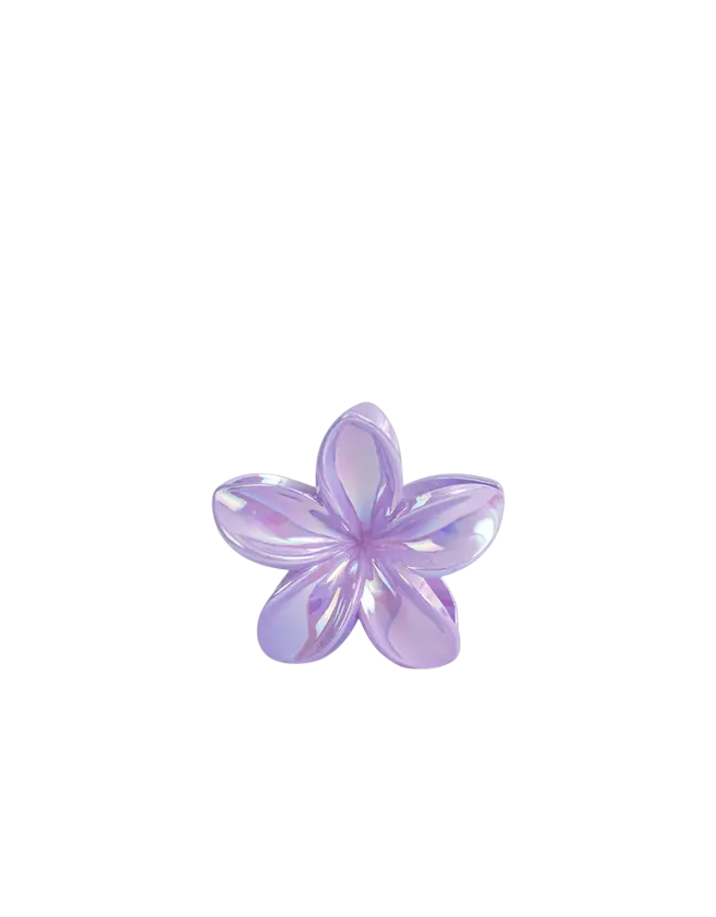 GANCHO FLOR TRANSLUCIDO ACCESORIOS