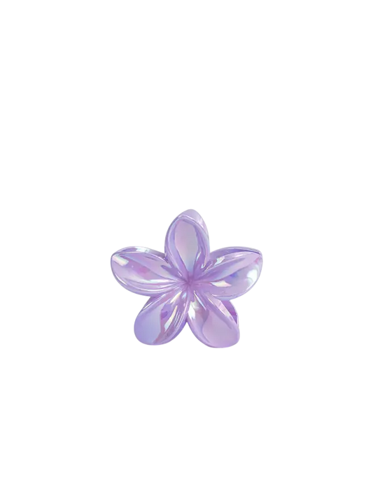 GANCHO FLOR TRANSLUCIDO ACCESORIOS