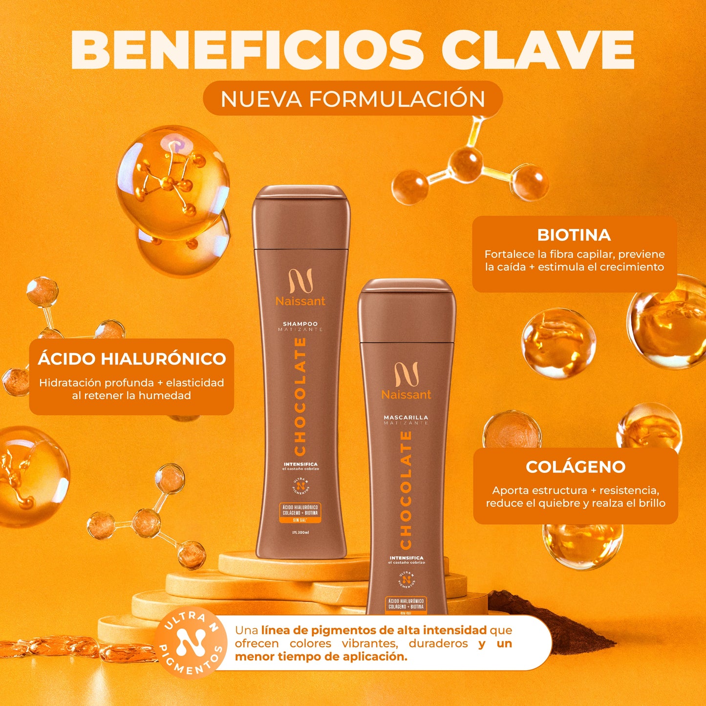 MASCARILLA MATIZANTE CHOCOLATE 300ML NAISSANT