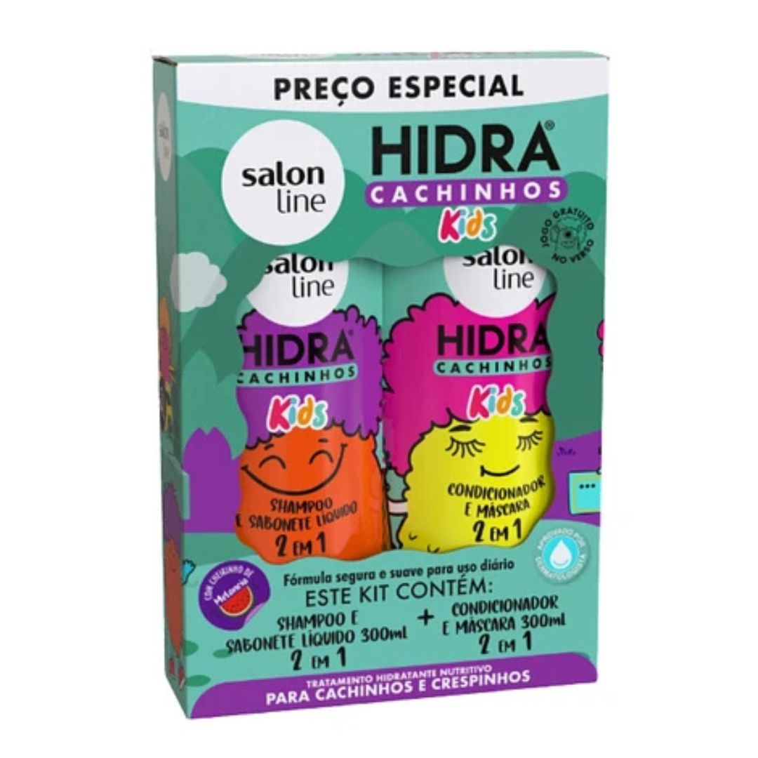 KIT HIDRA CACHINHOS KIDS SALON LINE