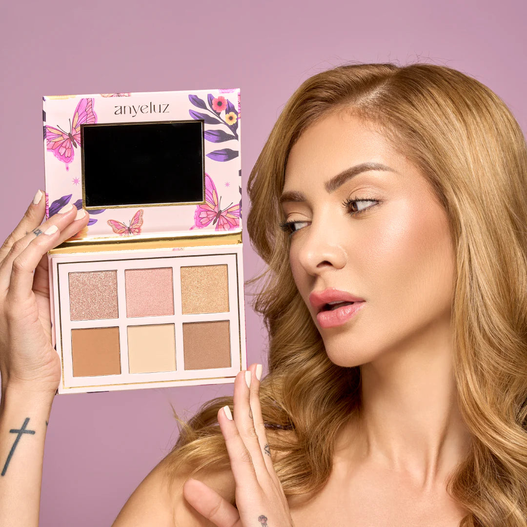 PALETA DE ILUMINADORES, CONTORNOS Y RUBORES GLAM FACE