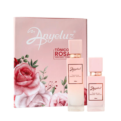 CAJA DUO TÓNICO DE ROSAS HIDRATANTE ILUMINADOR ANYELUZ