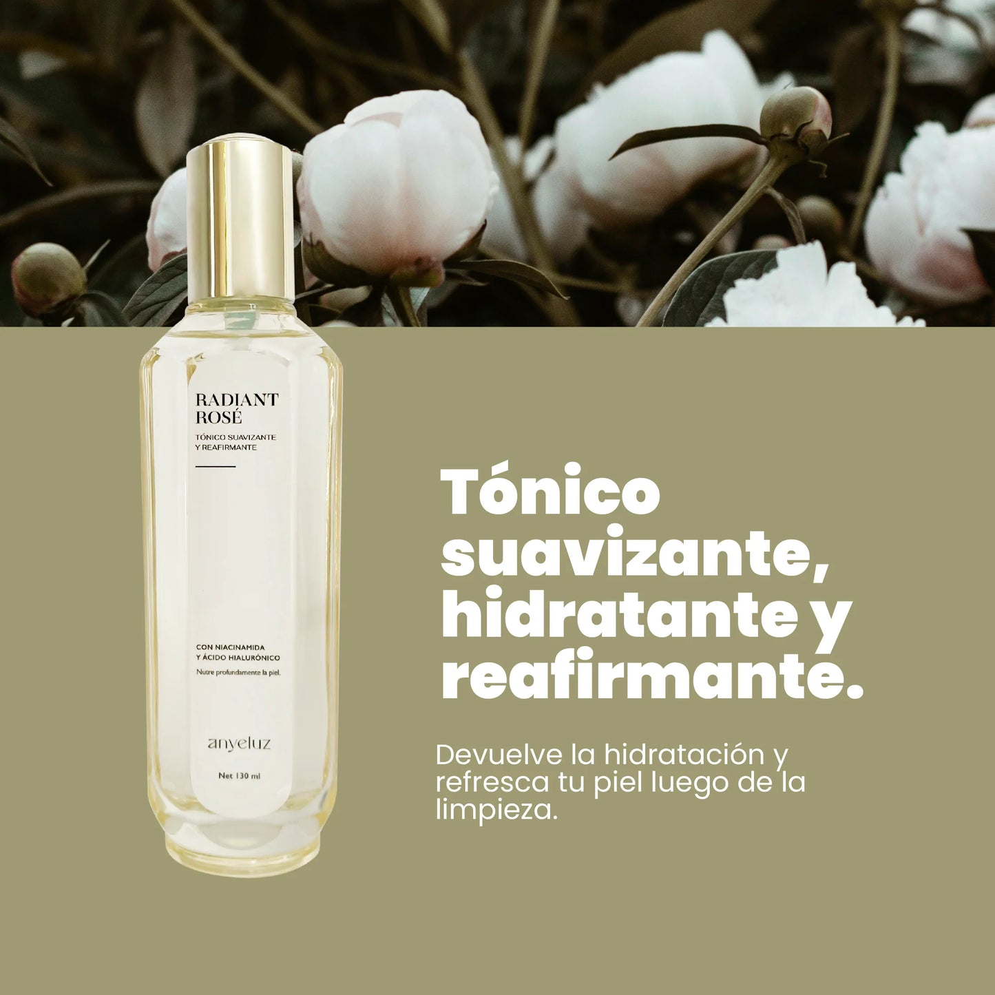RADIANT ROSÉ TÓNICO SUAVIZANTE REAFIRMANTE ANYELUZ