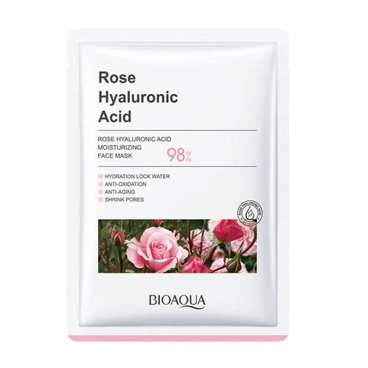 MASCARILLA VELO ROSAS Y ACIDO HIALURONICO BIOAQUA