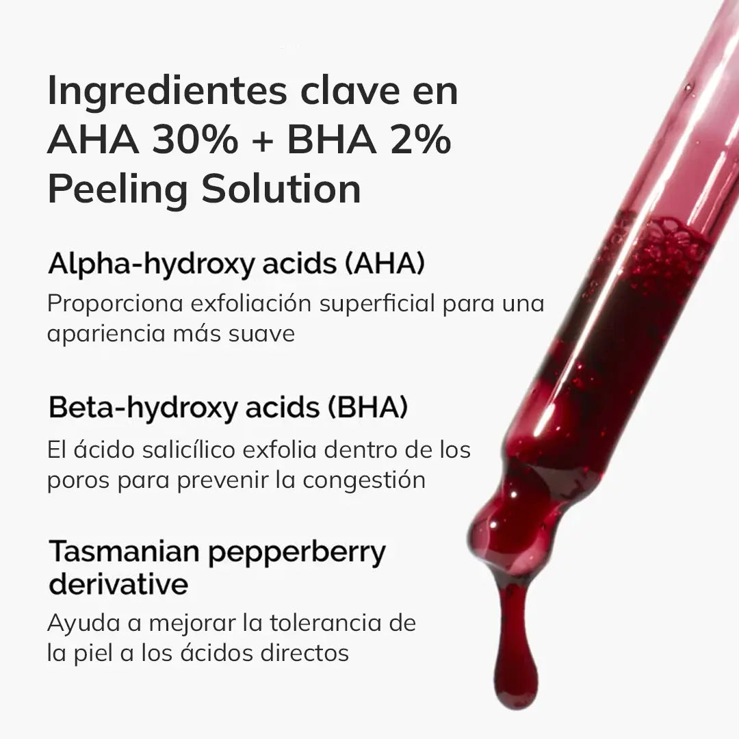 MASCARILLA EXFOLIANTE AHA 30% + BHA 2% PEELING SOLUTION THE ORDINARY