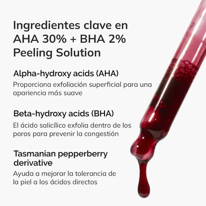 MASCARILLA EXFOLIANTE AHA 30% + BHA 2% PEELING SOLUTION THE ORDINARY