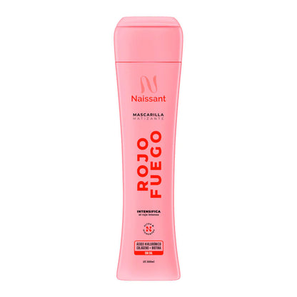 MASCARILLA MATIZANTE ROJO FUEGO 300ML NAISSANT