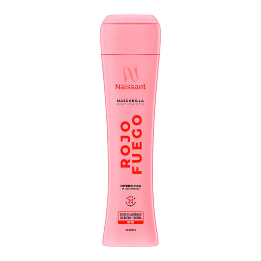 MASCARILLA MATIZANTE ROJO FUEGO 300ML NAISSANT