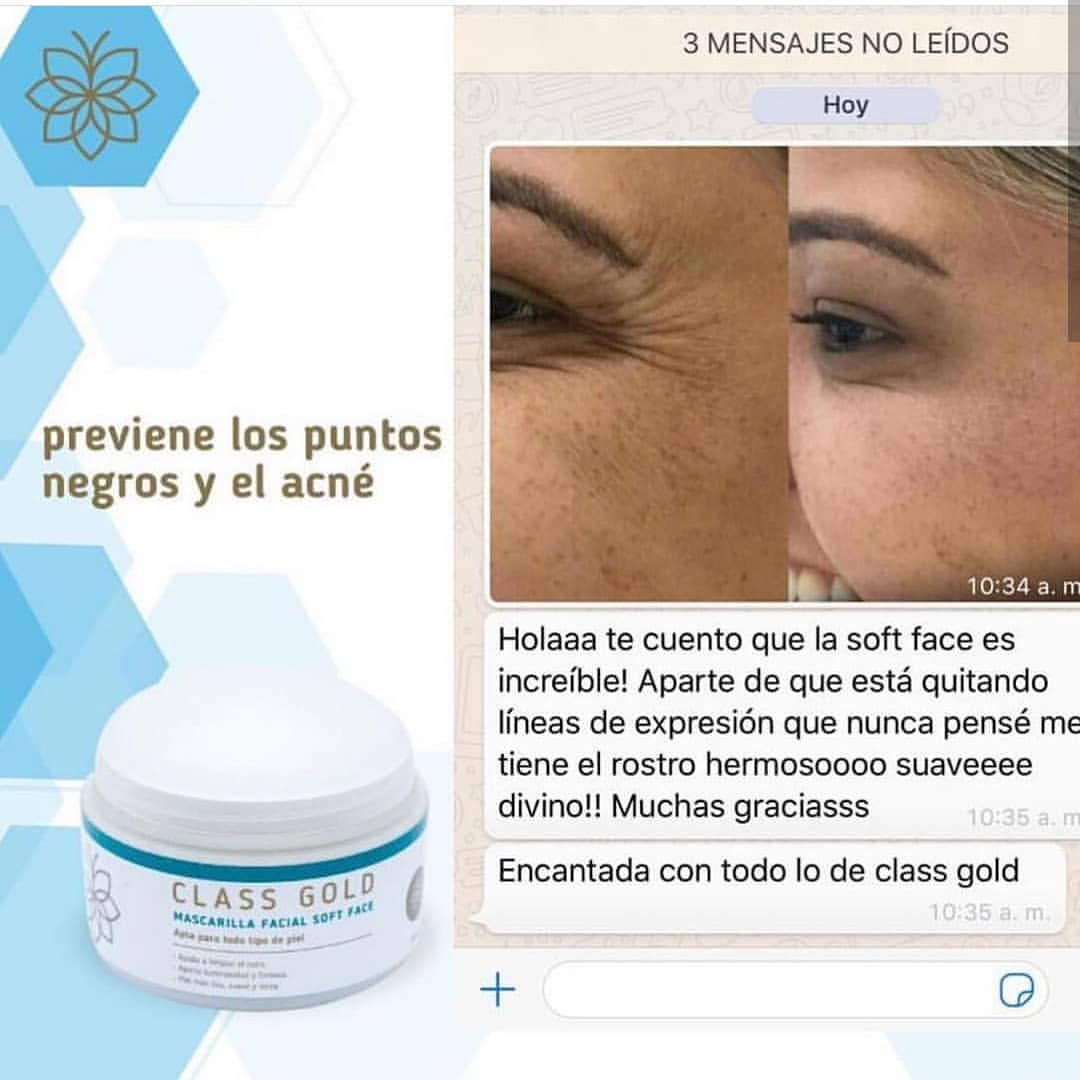 MASCARILLA FACIAL SOFT FACE 120GRS CLASS GOLD