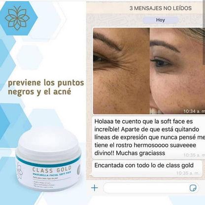 MASCARILLA FACIAL SOFT FACE 120GRS CLASS GOLD