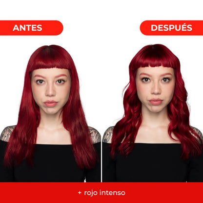 MASCARILLA MATIZANTE ROJO FUEGO 300ML NAISSANT
